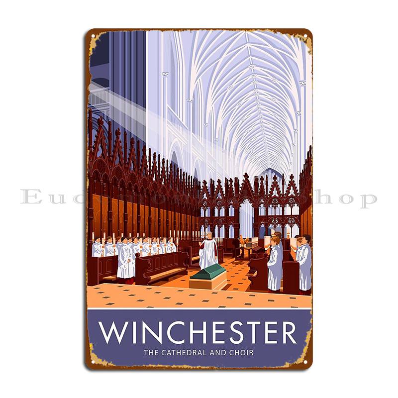 Home Cinema Wall Design - Winchester katedral ve koro Metal işareti