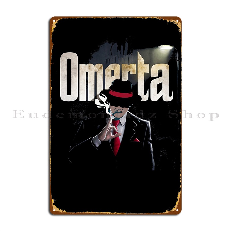 Home Cinema Wall Design - Omerta Metal Plak Sinema Duvar Dekor