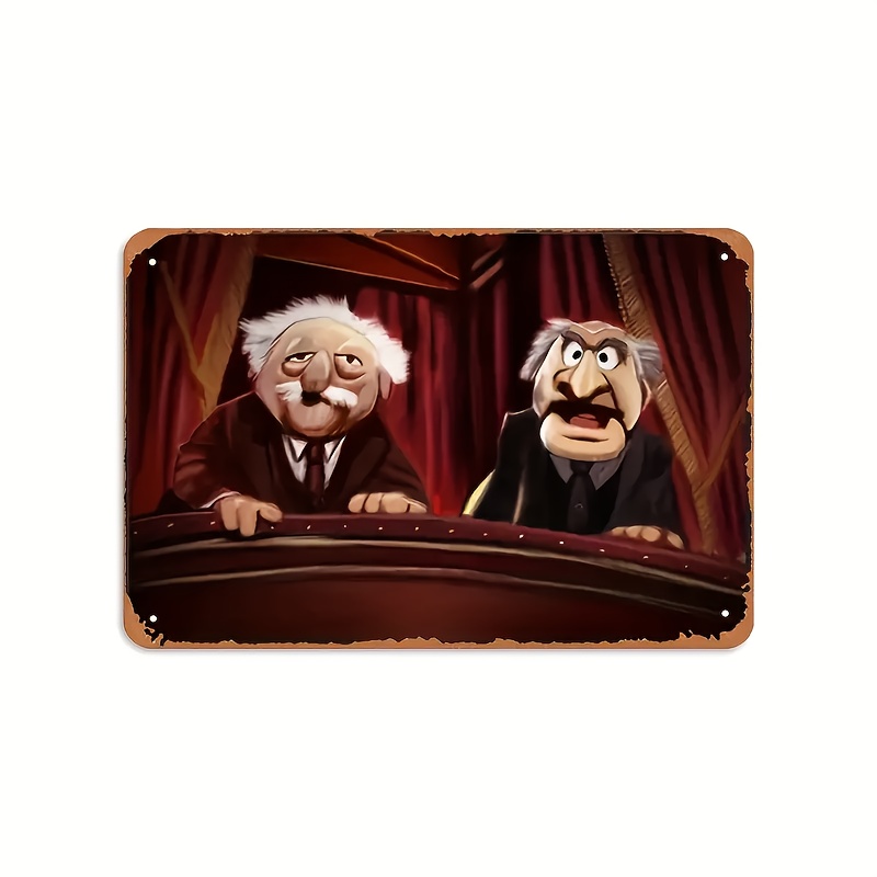 Home Cinema Wall - Statler & Waldorf Vintage Metal Duvar