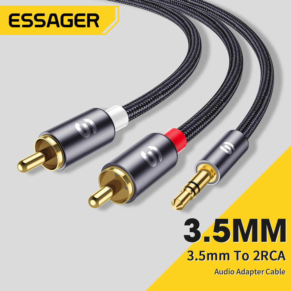 Home Cinema Idea - Essager RCA Ses Kablosu Stereo 3.5mm
