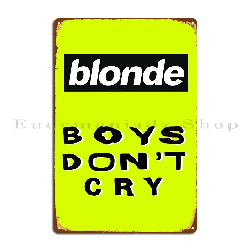 Home Cinema Wall Design - Boys Dont Cry Metal Tabela Duvar