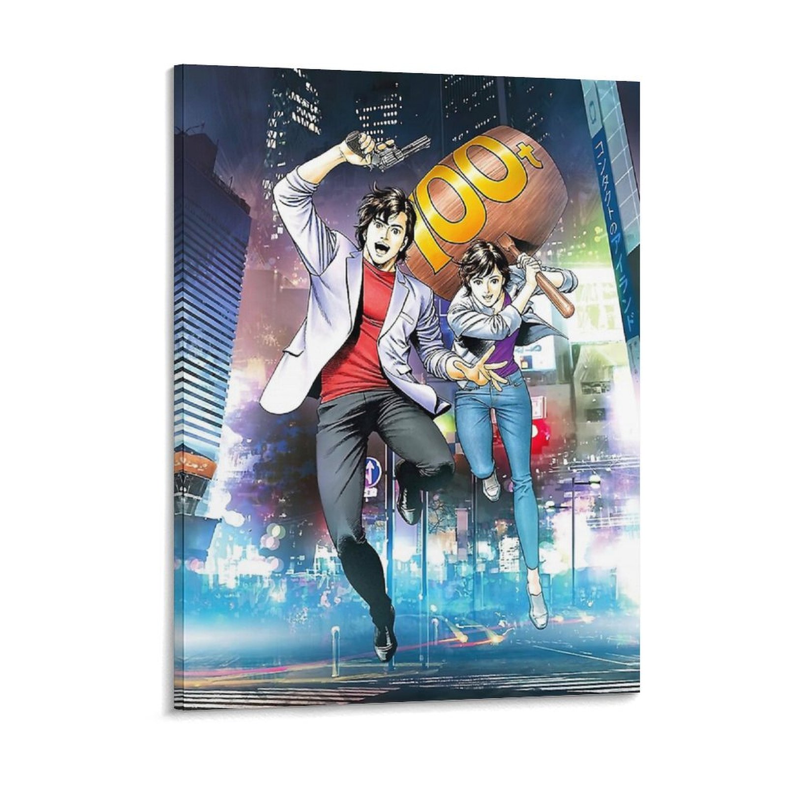 Home Cinema Wall Design - City Hunter Nicky Larson Tokyo'da Tuval