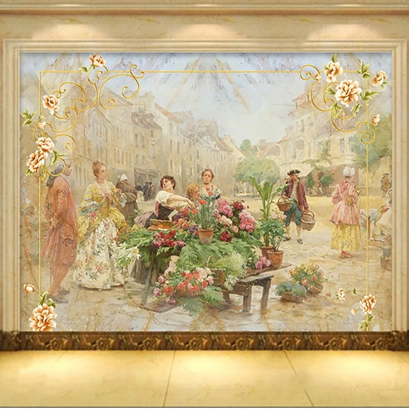 Home Cinema Wall - Özel fotoğraf duvar kağıdı avrupa tarzı