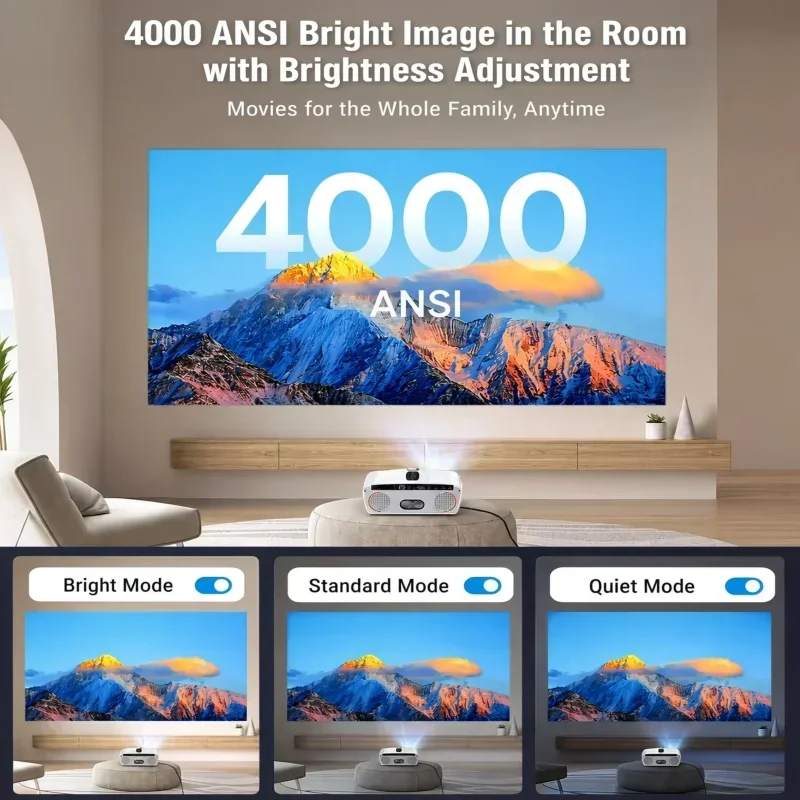 4K Projektör 4000ANSI Karaoke  - Home Cinema Karaoke Projector incelemesi ve fiyatı