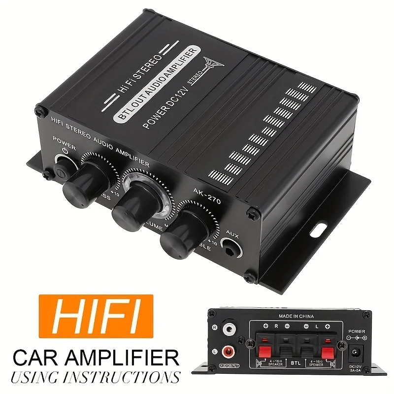 AK-270 400W Mini Güç Amplifika - Home Cinema Idea incelemesi ve fiyatı