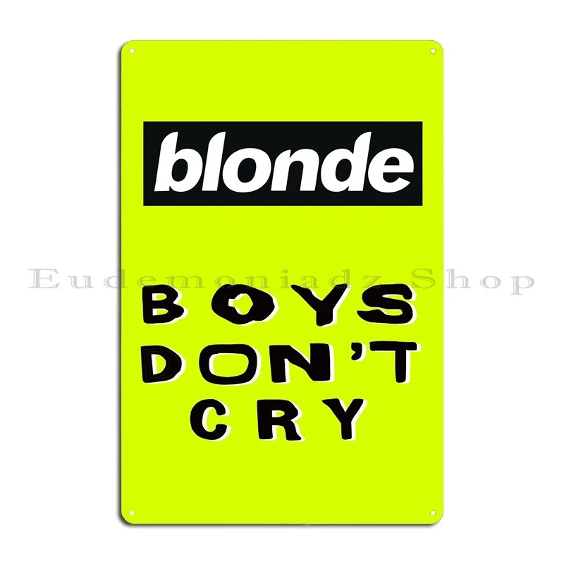 Boys Dont Cry Metal Tabela Duv - Home Cinema Wall Design incelemesi ve fiyatı