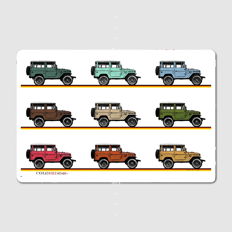 Retro Land Cruiser Fj40 Metal  - Home Cinema Wall Design incelemesi ve fiyatı